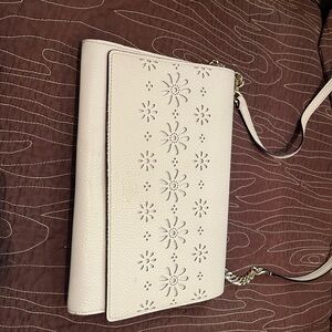 Kate Spade White Floral Crossbody Bag